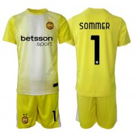 Inter Milan Yann Sommer #1 Keeper Bortedraktsett Barn 2025-26 Kortermet (+ Korte bukser)